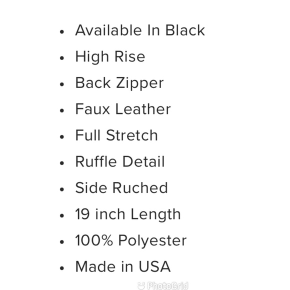 Faux Leather Skirt - Picture 2 of 2